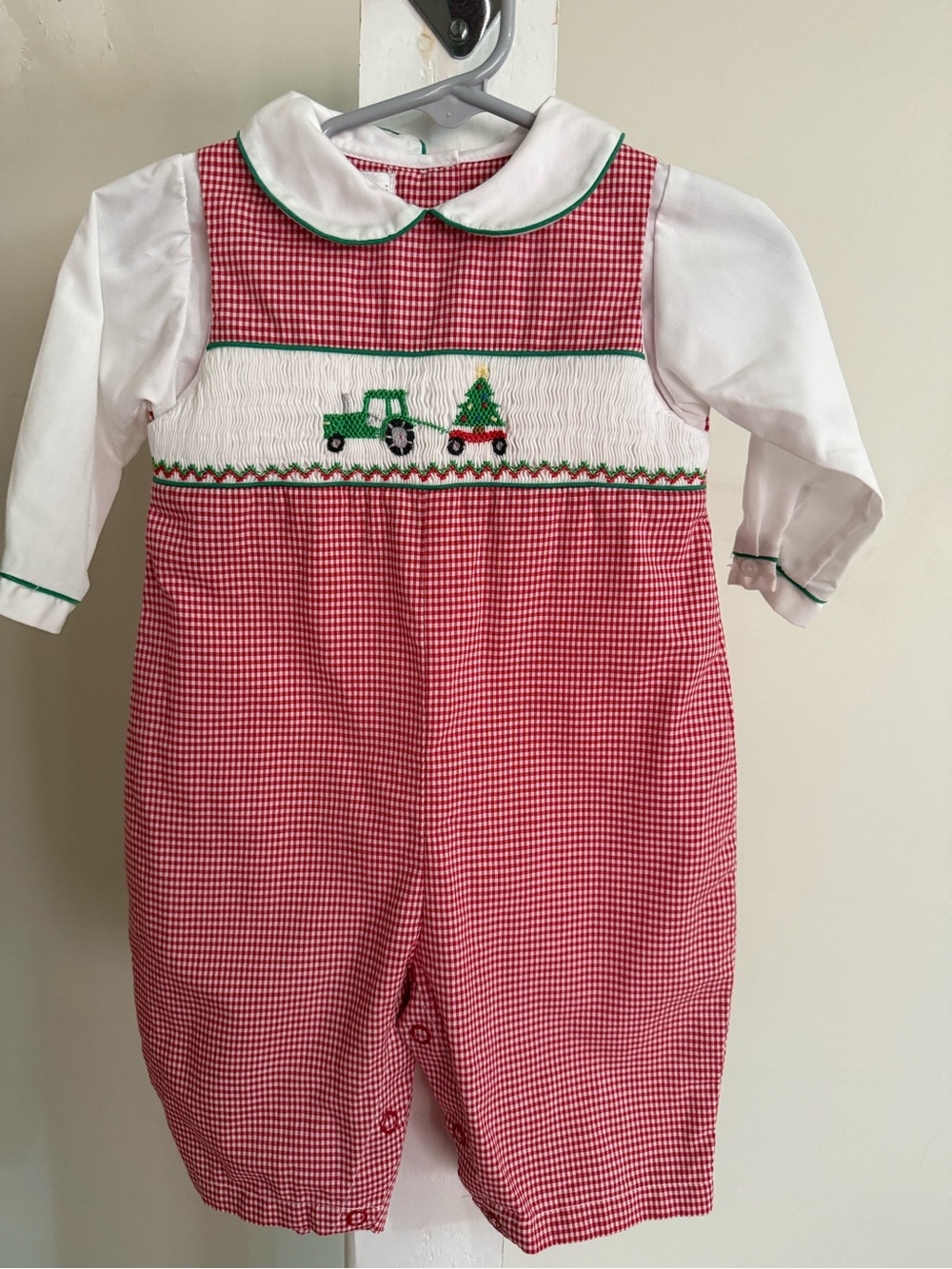 Petit Ami Smocked Christmas Outfit